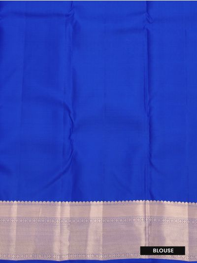 Gracecharm Pure Silk Floral Medallion Grid Diamond Jaal Zari Border Saree