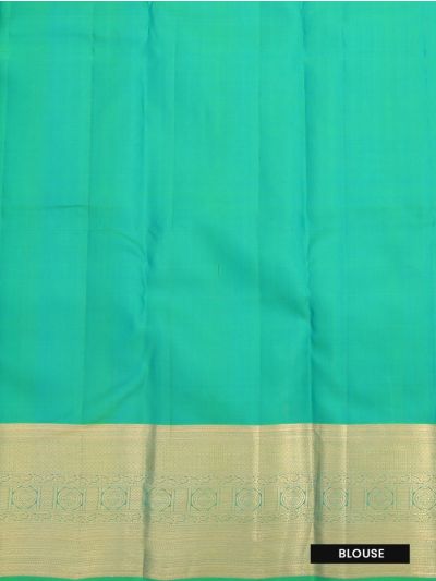 Gracecharm Pure Silk Floral Bouquet Vine Jaal Motif Chakra Zari Border Saree