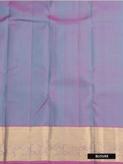Gracecharm Pure Silk Floral Vine Jaal Motif with Contrast Zari Border Saree