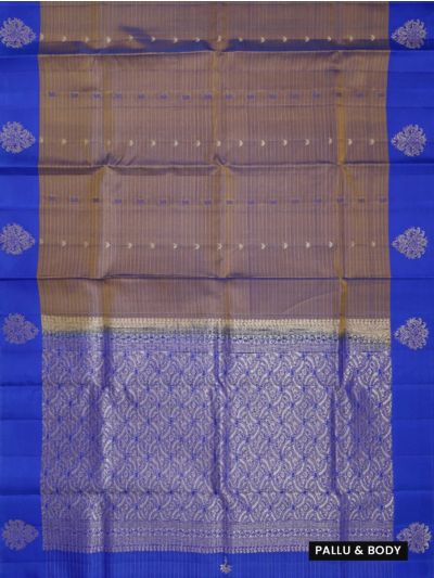 Kanmanie Soft Silk Stripe Butta with 5 Inch Asthiri Border Saree