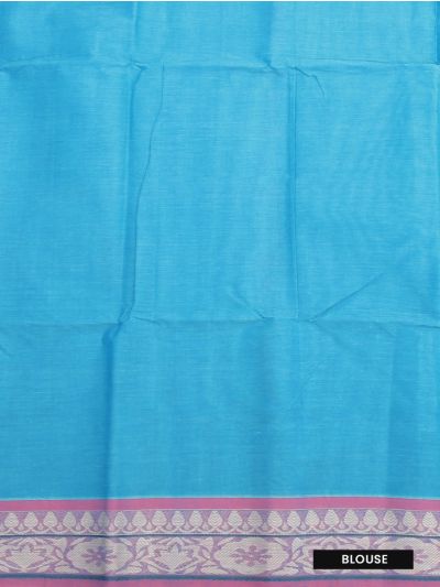 Gracecharm Kovai Cotton Matsya Butta Leaf Vine Palmette Floral Pallu Saree