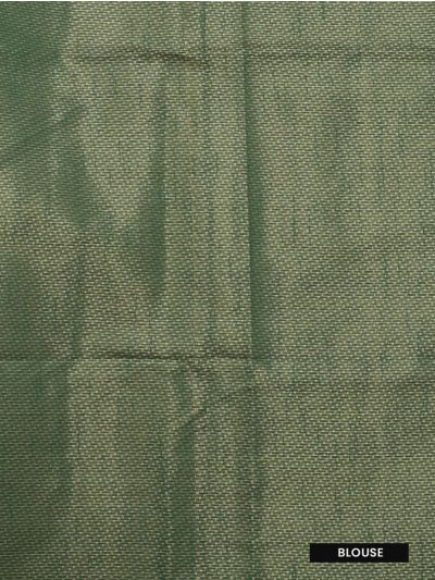 Gracecharm Kota Tussar Poppy Floral Motif Garden Pallu Saree