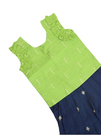 Kutty Kanmanie Girls Poly Cotton Top and Skirt Set