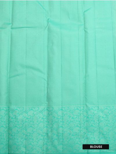 Vivaha Pure Silk Kanchipuram Geometric Motif with Floral Border Saree