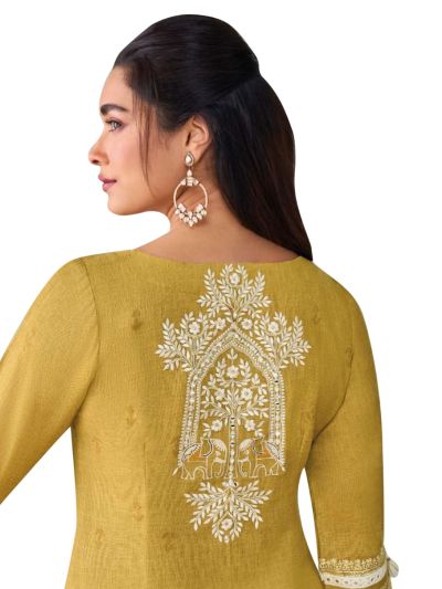 Graceful Muse Readymade Floral Arch Embroidered Salwar Kameez