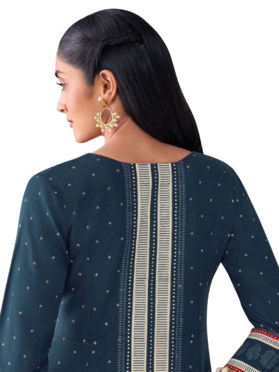 Graceful Muse Readymade Micro Butta Geometric Yoke Salwar Kameez