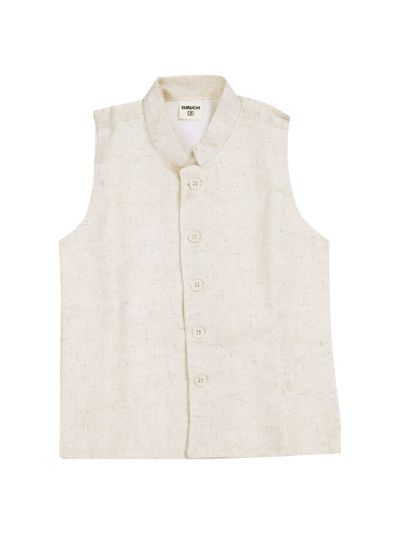 Gracecharm Boys Floral Blazer with Nehru Waistcoat and Pant Set