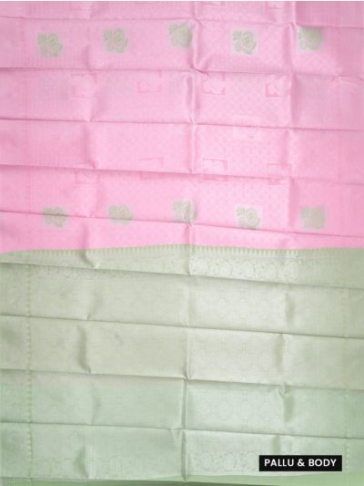 Couple Combo Pink Shirt and Dhoti Set with Floral Butta Saree