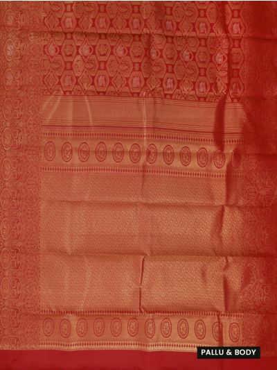 Gracecharm Uppada Silk Annapakshi Floral Jaal with Medallion Diagonal Pallu Saree