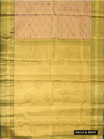 Vivaha Pure Silk Floral Jaal with Floral Medallion Pallu Saree