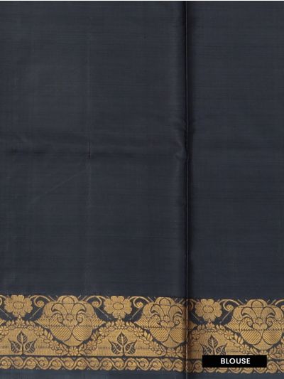 Kanmanie Vazhainaar Pattu Lime Yellow Grey Butta Saree