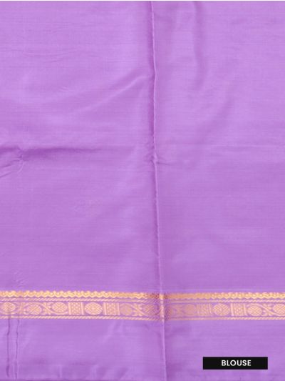 Kanmanie Vazhainaar Pattu Coral Pink Lavender Butta Saree