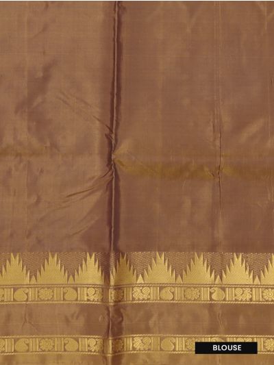 Kanmanie Vazhainaar Pattu Lavender Bronze Zari Butta Saree