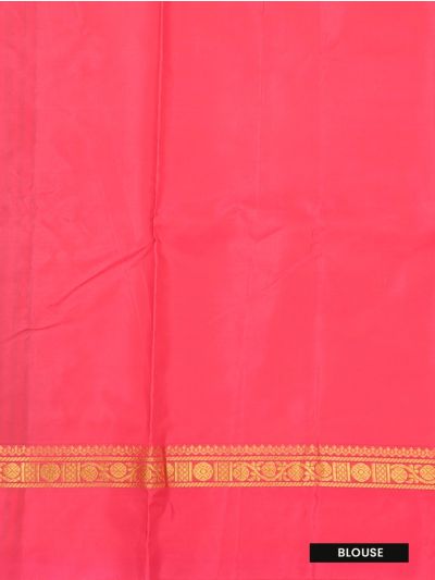 Kanmanie Vazhainaar Pattu Floral Butta Zari Medallion Border Saree
