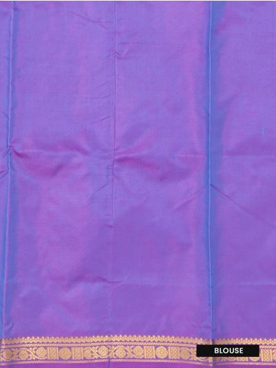 Kanmanie Vazhainaar Pattu Twin Leaf Butta Zari Border Saree