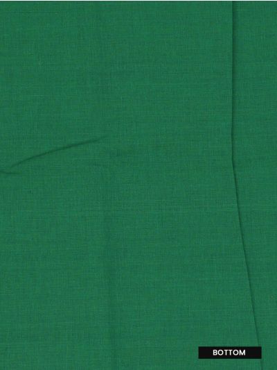 Graceful Essence Kanchi Cotton Plain with Geometric Contrast Border Dress Material