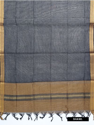 Graceful Essence Mangalagiri Cotton Plain with Zari Border Dress Material