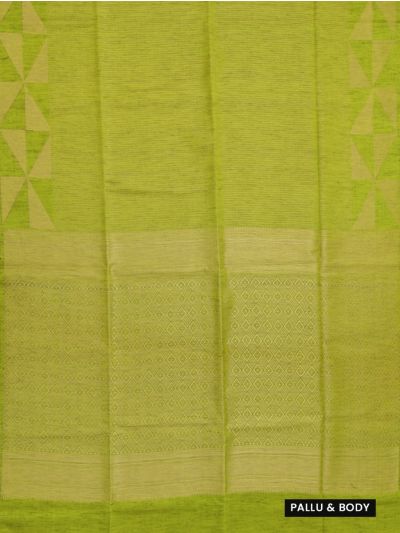 Gracecharm Art Soft Silk Micro Check with Geometric Diamond Brocade Pallu Saree