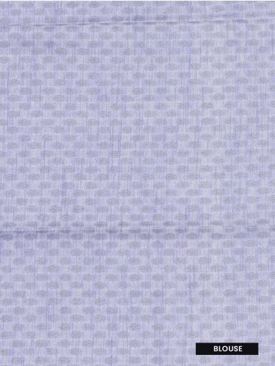 Kanmanie Softy Silk Periwinkle Blue Butta Geometric Pallu Saree