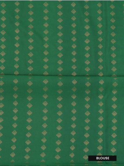 Kanmanie Softy Silk Royal Blue Geometric Green Pallu Saree