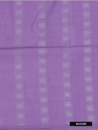 Kanmanie Softy Silk Lilac Floral Zari Jaal Pallu Saree