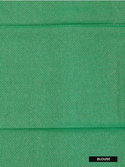 Kanmanie Softy Silk Royal Blue Diamond Butta Green Pallu Saree