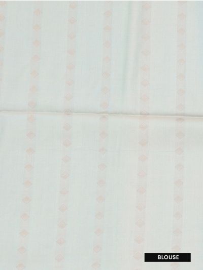 Kanmanie Softy Silk Aqua Blue Floral Butta Silver Pallu Saree