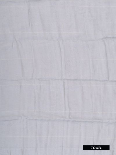 Doctor Towels Frosted Grey Aluvera Double Cloth Bath Towel