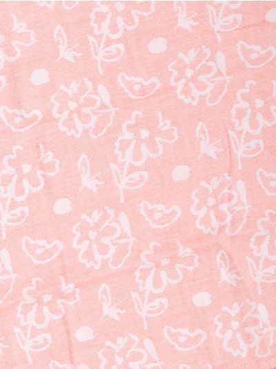 Doctor Towels Coral Banana Jacquard Floral Bath Towel