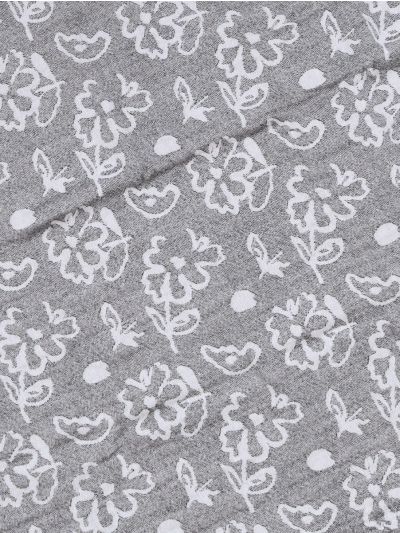 Doctor Towels Charcoal Banana Jacquard Floral Bath Towel