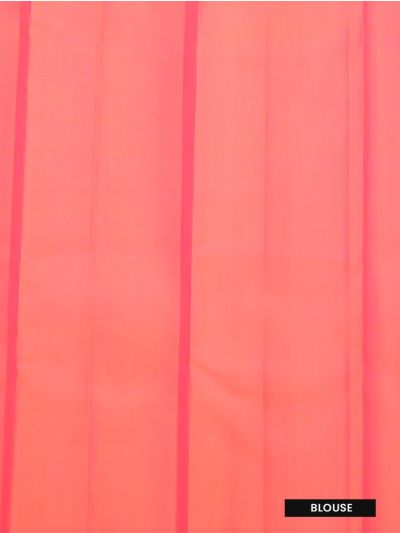 Gracecharm Pure Soft Silk Floral Jaal with Geometric Brocade Pallu Saree