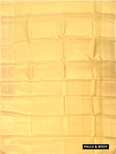 Vivaha Goddess Kanchipuram Pure Silk Floral Vine Jaal with Geometric Zari Border Saree
