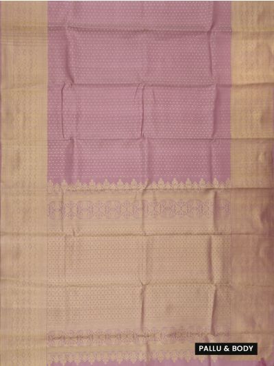 Vivaha Bridal Kanchipuram Pure Silk Zari Butta with Floral Brocade Pallu Saree