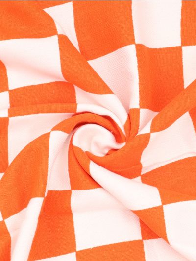 Doctor Towels Citrus Checkered Bamboo Bath Towel
