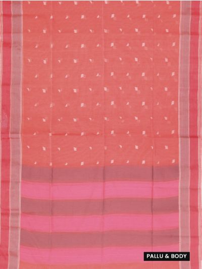 Gracecharm Silk Cotton Butta with Chevron Pallu Saree
