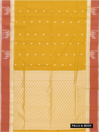 Gracecharm Silk Cotton Butta with Contrast Border Saree