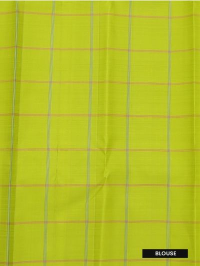 Arani Pure Silk Contrast Window Checks Checked Pallu Saree