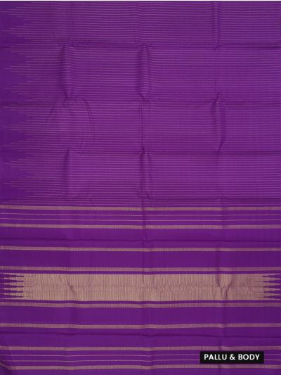 Vivaha Arani Pure Silk Fine Stripes with Zari Stripe Pallu Saree