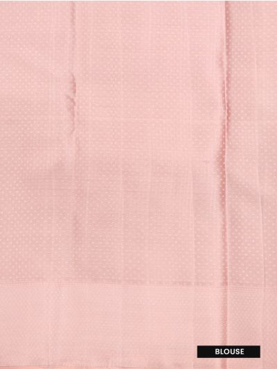 Vivaha Kanchipuram Pure Silk Floral Jaal with Striped Pallu Saree