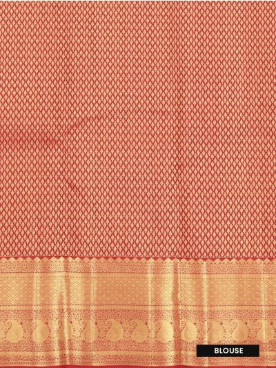 Gracecharm Pure Silk Floral Jaal with Diamond Brocade Pallu Saree
