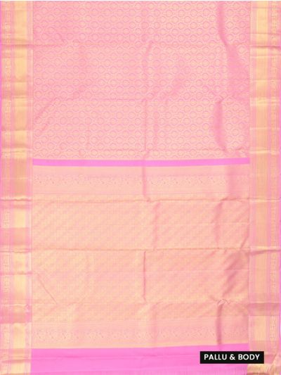 Gracecharm Pure Silk Floral Jaal with Floral Brocade Pallu Saree