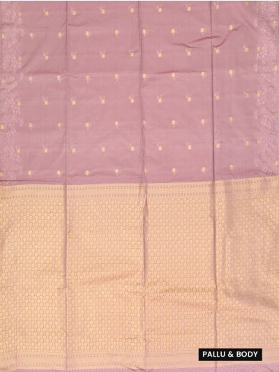 Gracecharm Art Soft Silk Floral Butta with Fine Floral Brocade Pallu Saree