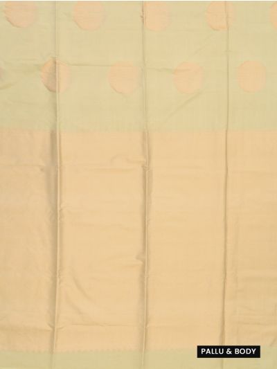 Gracecharm Art Soft Silk Round Butta with Fine Diagonal Brocade Pallu Saree