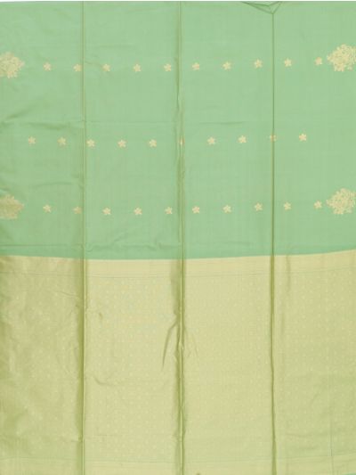 Gracecharm Art Soft Silk Floral Butta with Fine Floral Brocade Pallu Saree