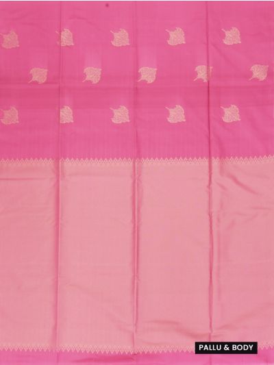 Gracecharm Art Soft Silk Butta with Diagonal Stripes Pallu Saree