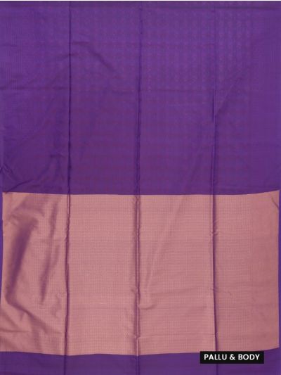 Gracecharm Art Soft Silk Geometric Lattice with Micro Diamond Brocade Pallu Saree