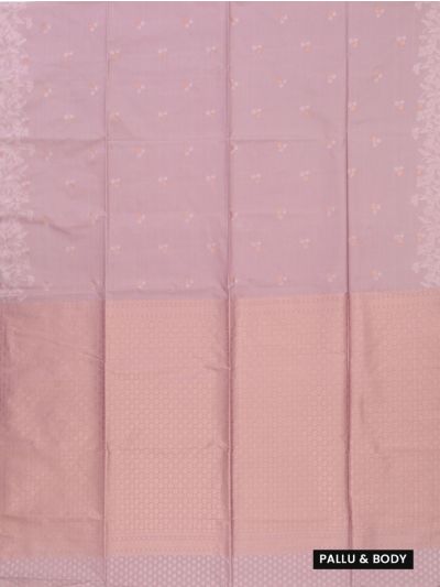 Gracecharm Art Soft Silk Floral Butta with Floral Vine Border Saree