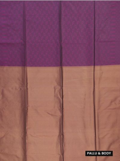 Gracecharm Art Soft Silk Butta with Contrast Micro Brocade Pallu Saree
