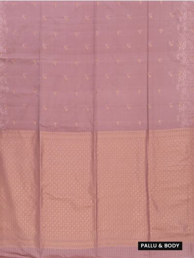 Gracecharm Art Soft Silk Floral Butta with Floral Vine Border Saree