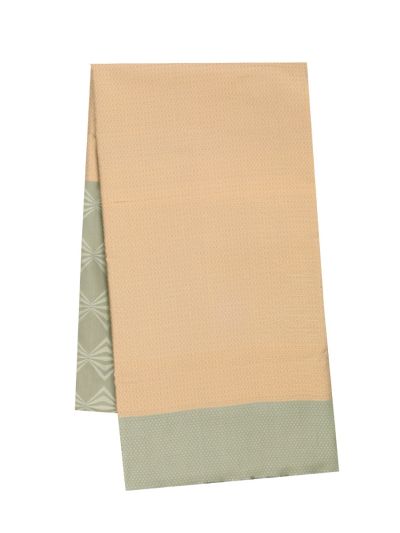 Gracecharm Art Soft Silk Geometric Diamond with Contrast Brocade Pallu Saree